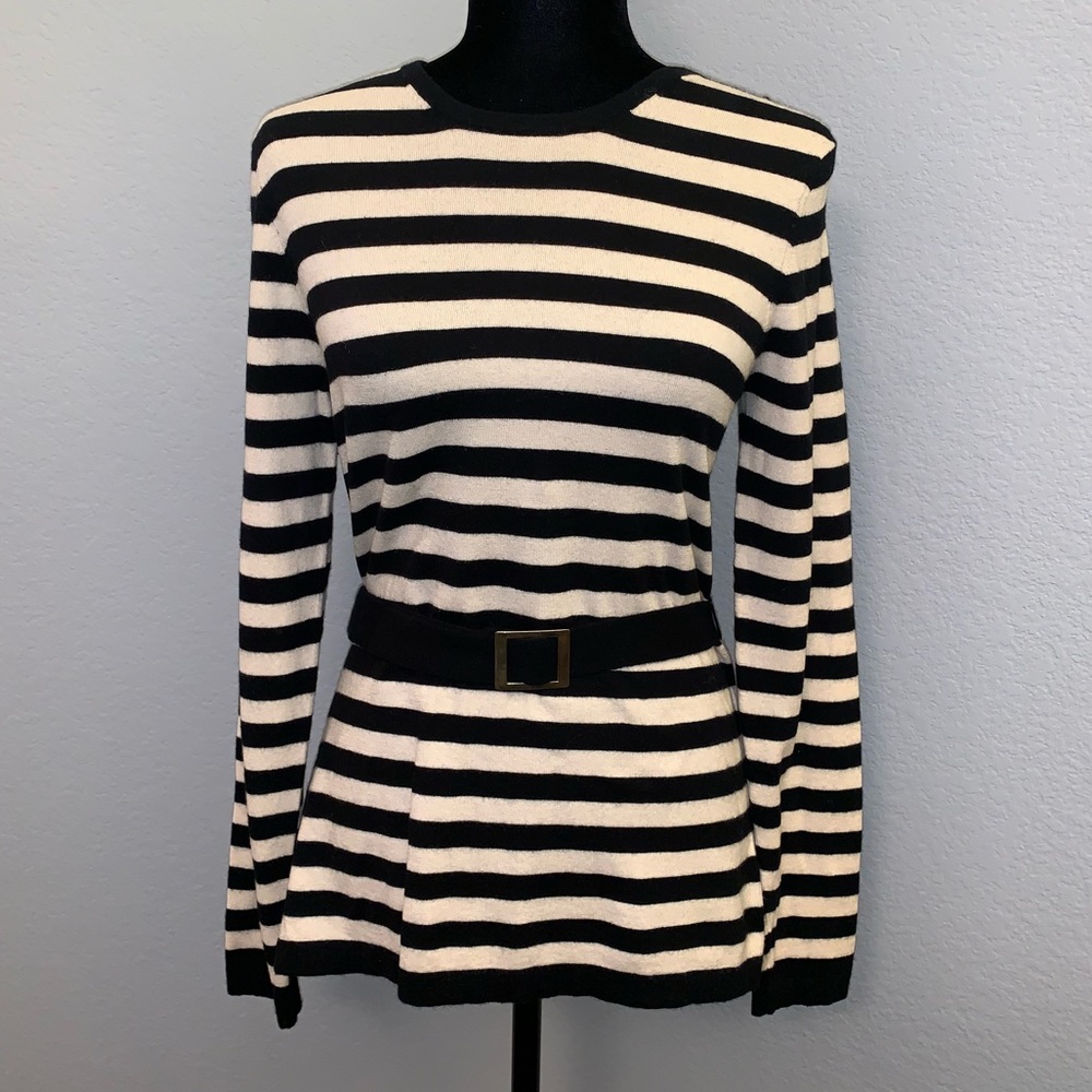 Trina Turk Striped Cashmere Sweater